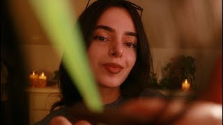 ASMR Personal attention for your hair 😌 playing w your hair, bang trim, combing...