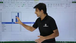 ms excel - spark line chart