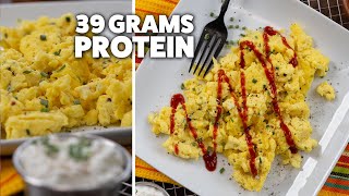 Healthy Scrambled Eggs with Cottage Cheese | Cheap \& Easy
