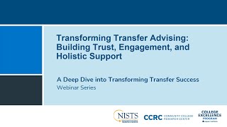 Transfer Playbook 2.0 Strategy 3 Deep-Dive: Tailor Transfer Advising and Nonacademic Supports