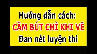 Hướng dẫn cách cầm bút chì vẽ và đan nét chì - Học vẽ cơ bản cho người mới bắt đầu - ARC Hà Nội