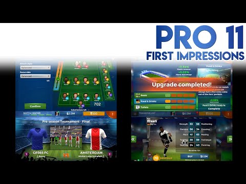 Pro 11 Soccer Manager 게임 첫인상