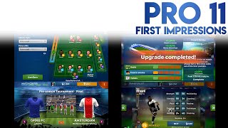 Pro 11 Soccer Manager Game First Impressions screenshot 1