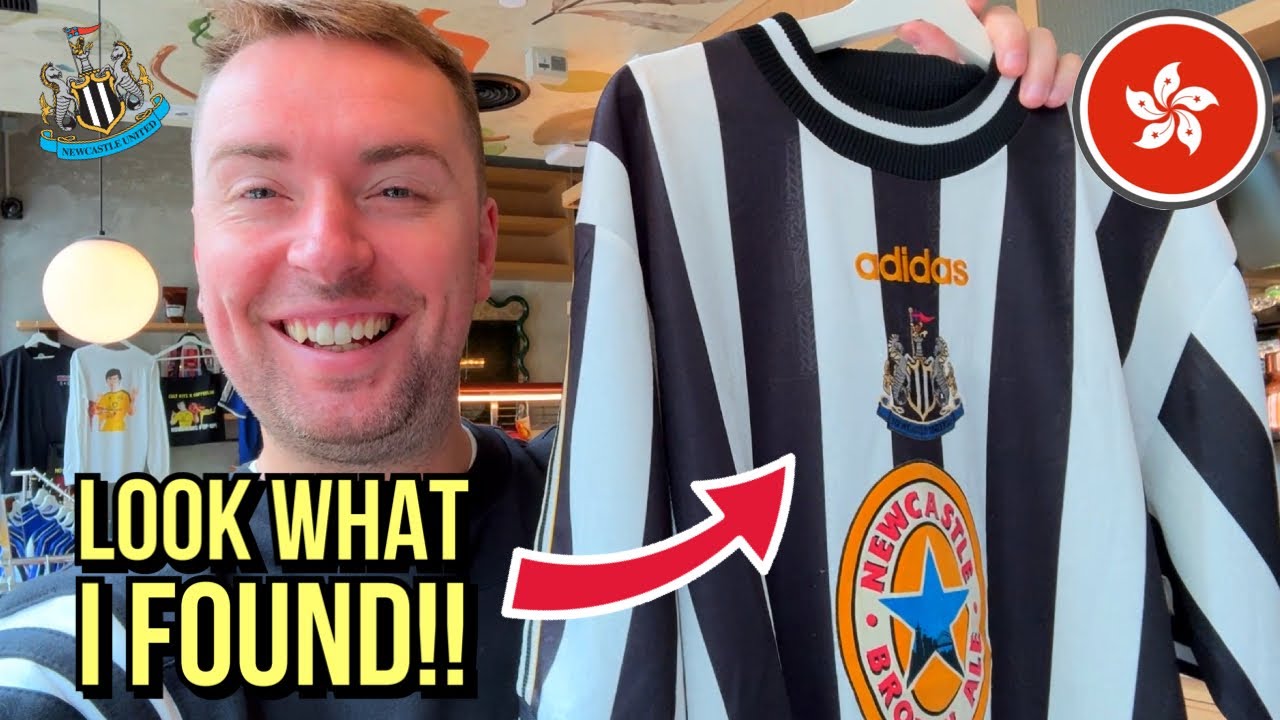Шопинг ретро-футболок «Ньюкасл» в Гонконге!