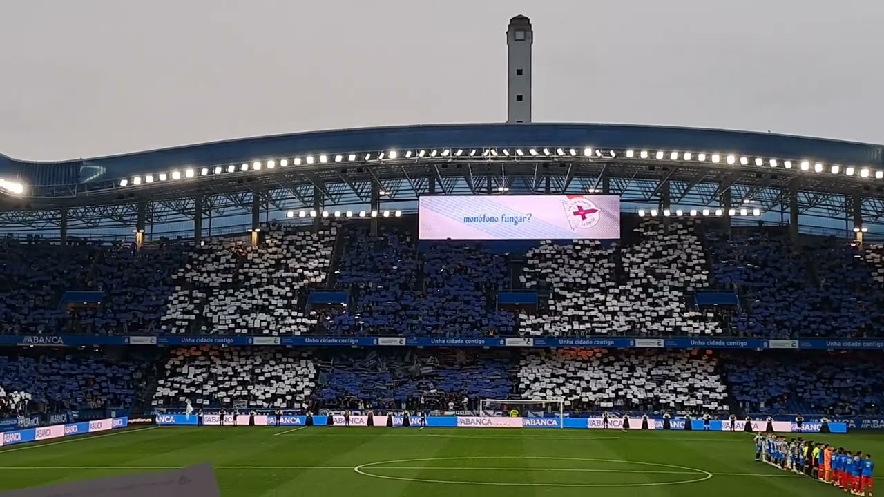 Himno de Galicia en ABANCA Riazor