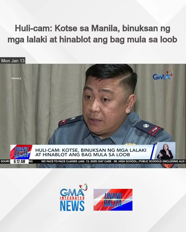 Huli-cam  – Kotse sa Manila, binuksan ng mga lalaki at hinablot ang bag mula sa loob | Unang Balita