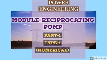 Power Engineering|Reciprocating Pump Numerical type 1#powerengineering#pump#numericaltype1 #hindi
