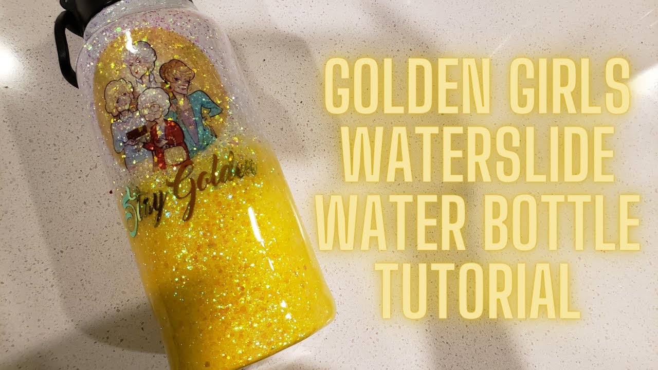 Golden Girls Waterslide Glitter Tumbler / Water Bottle I Period Six Designs  