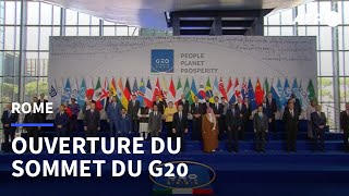 Photo de famille à l'ouverture du G20 à Rome | AFP Images