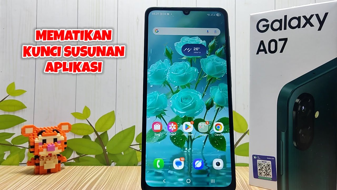 Cara Mematikan Kunci Susunan Aplikasi Di Hp Samsung Galaxy A07 - YouTube