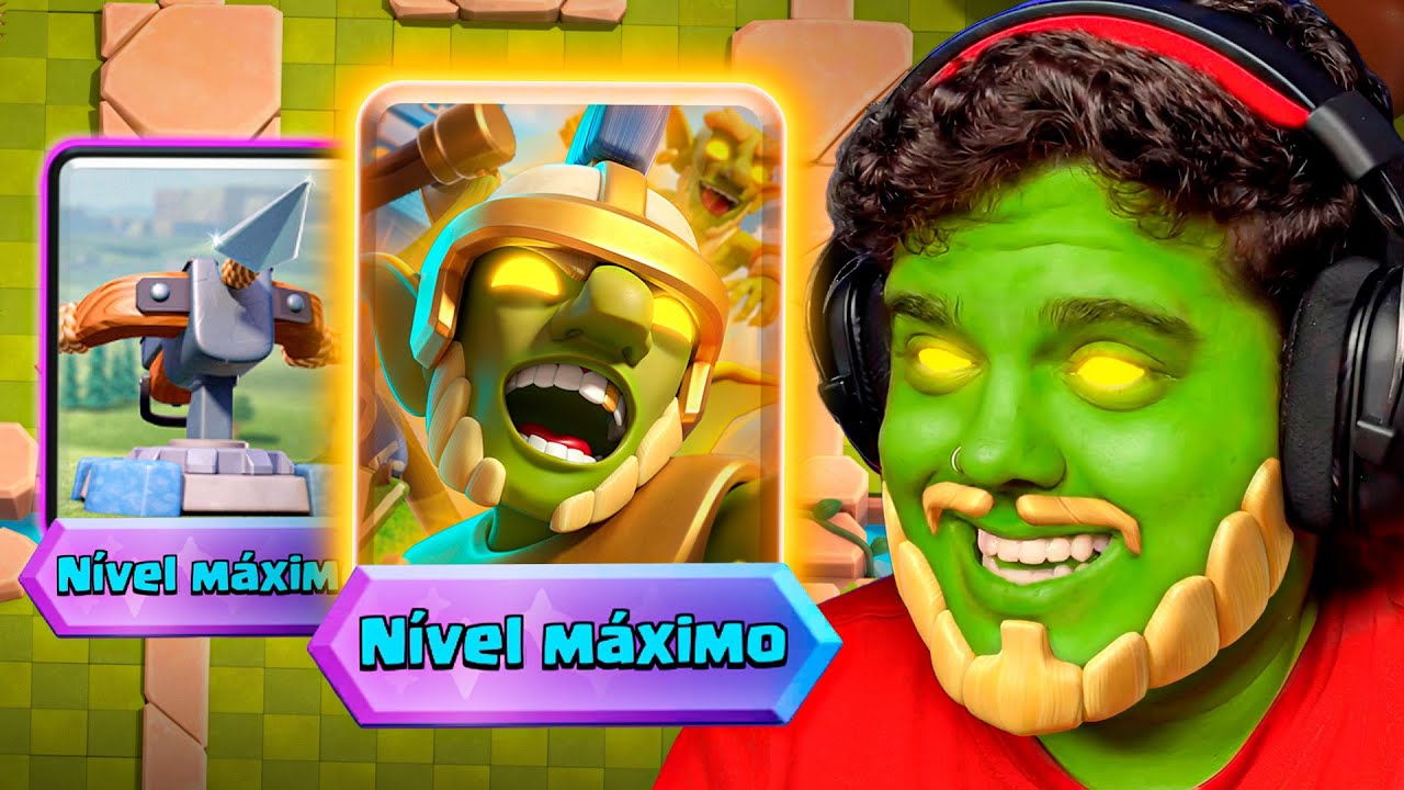 Já coloquei o novo herói goblin no MÁXIMO e ficou imparável no meu deck principal!