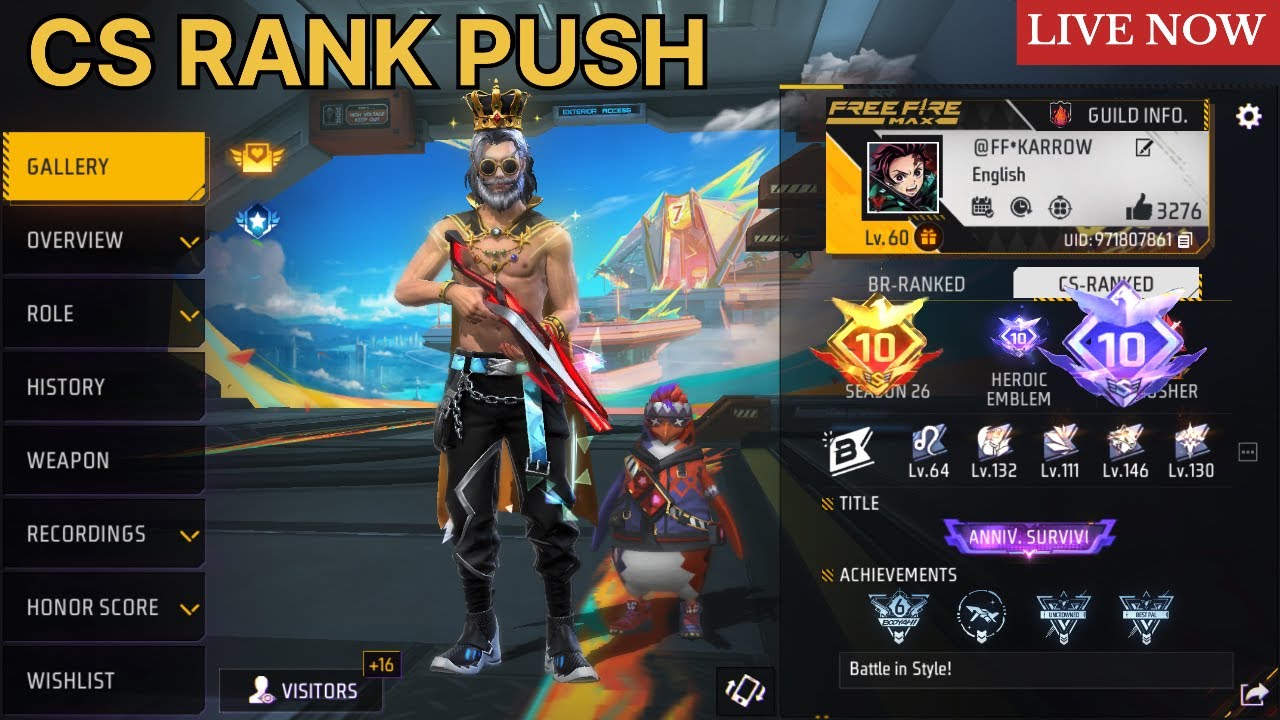 BR RANK PUSH CAMBACK FIGHT FREE FIRE MAX || RANK PUSH 75% HEAD SHORT # ...
