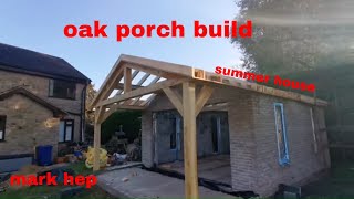 oak porch build