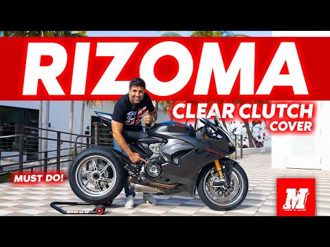 STUNNING Clear Clutch Cover by Rizoma for Our Panigale V2