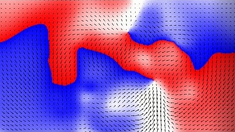 PIV Vector Direction Analysis of a 2D Vortex Dipole in a Density Stratified Fluid