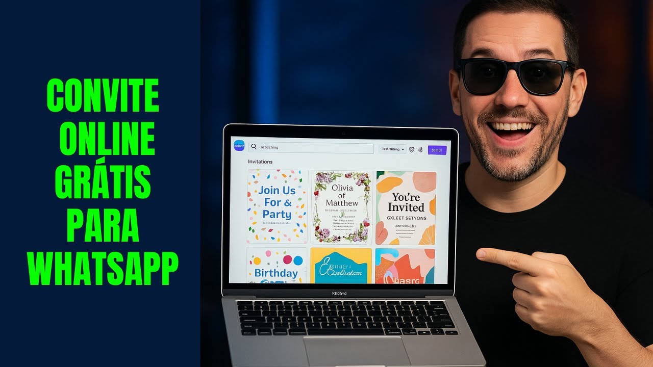 🎉 COMO FAZER CONVITE ONLINE GRÁTIS PARA WHATSAPP (NO PC OU CELULAR ...