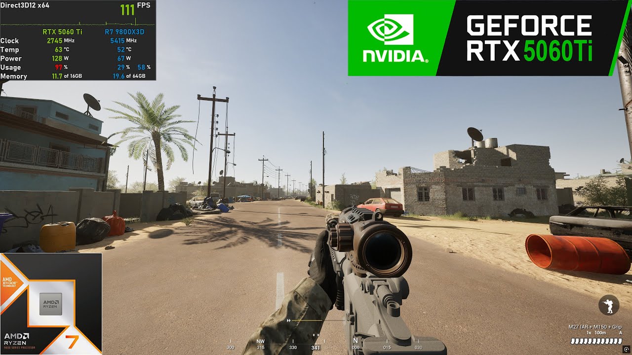 RTX 5060 Ti 16GB : Squad - 1440p