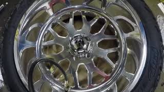 Mounting up a set of Fuel Forged wheels. We stock thousands of wheels and tires and ship everyday