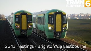 2G43 Hastings - Brighton Via Eastbourne | Class 377/4 | East Coast Remaster