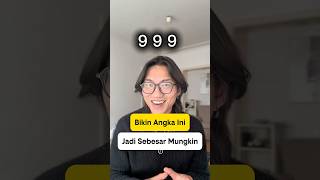 Coba bikin angka ini menjadi sebesar mungkin. #belajarsemenit #itb #math #edukasi