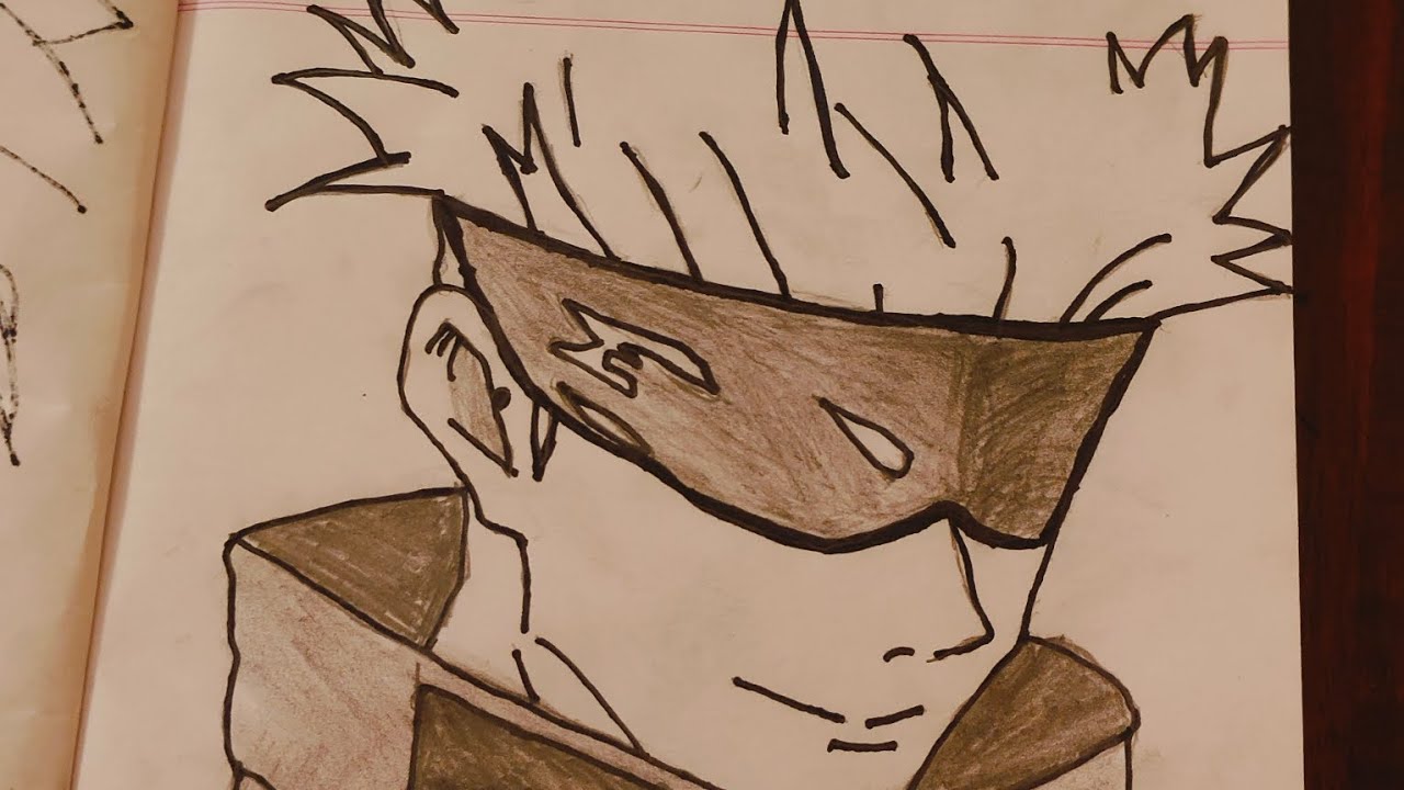 HOW TO DRAW GOJO - YouTube