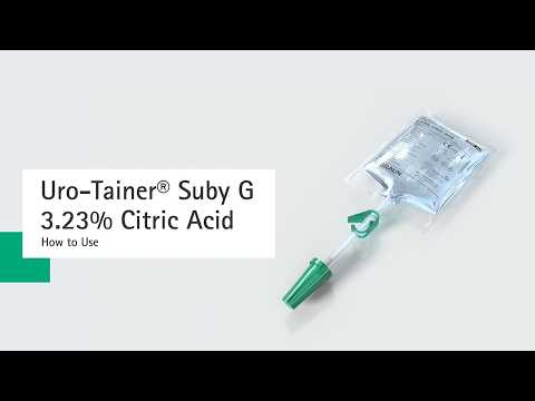 Uro-Tainer® Suby G 3.23 % Citric Acid for catheter maintenance - How to Use