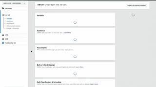 15   Split testing on Facebook using Test and Learn