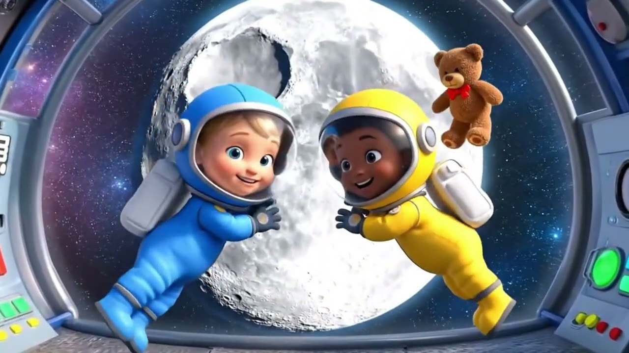 Kids Can't Sit Still During This Moon Adventure Dance Song