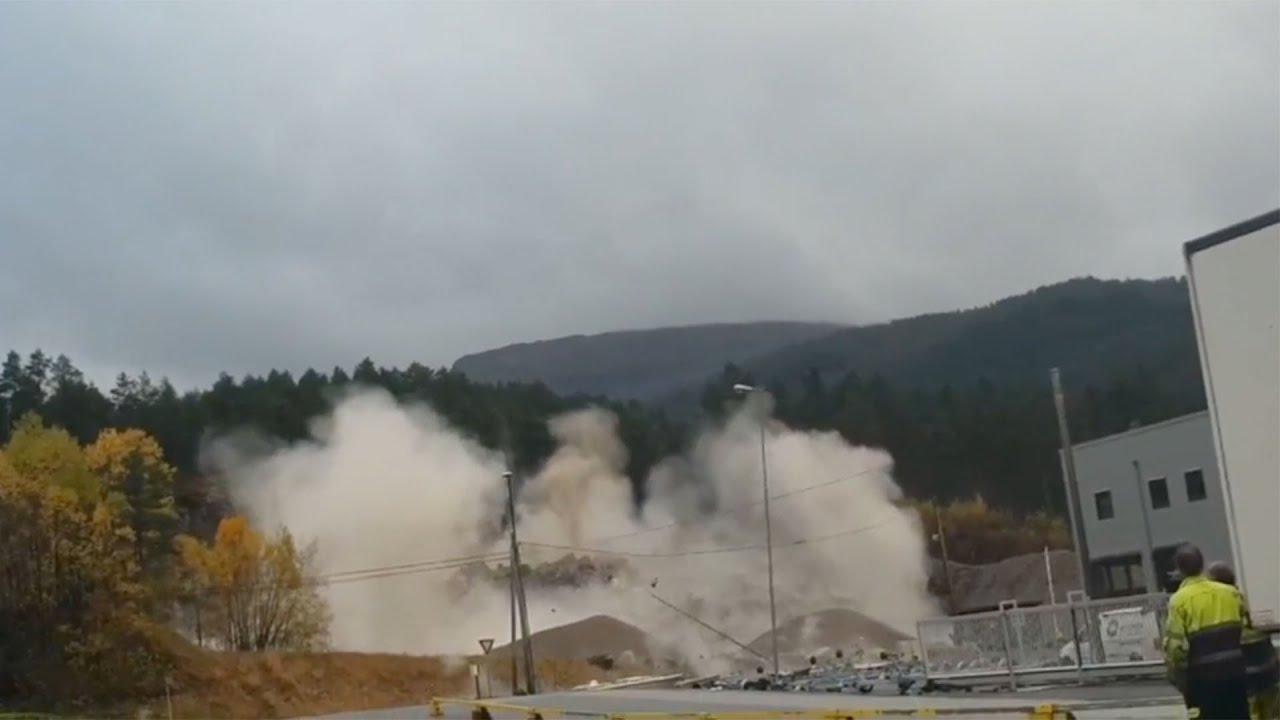 Sprengningen går ikke som den skal