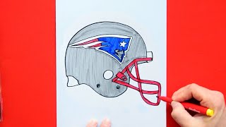 How To Draw The Patriots Helmet Nfl Team