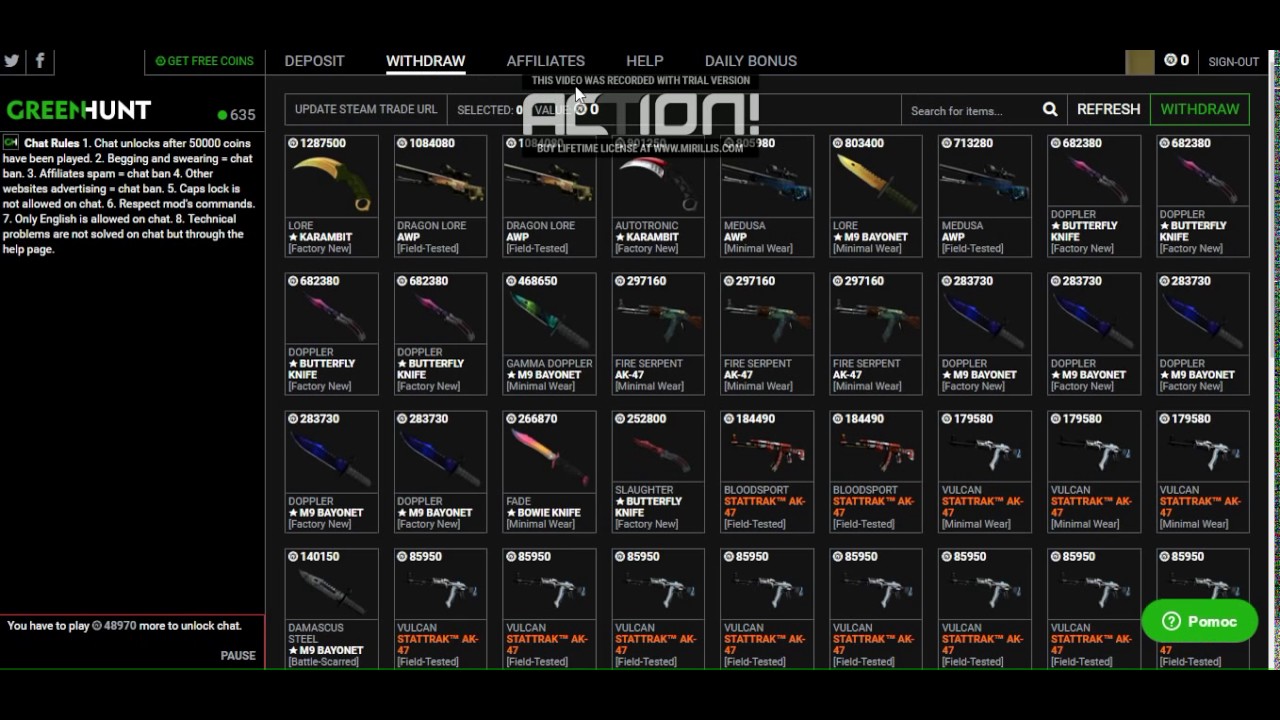 NEW ROULETTE | GREENHUNT | FREE COINS!!!