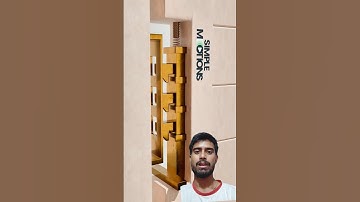 🔥 #SlidingGateLock That click just right 🔒#asmr #homedesign #shorts