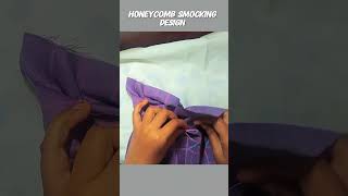 Honeycomb Smocking design 💗🌸#beginnerstitch #diynstitch #handstitching #stitch #shortvideo #sewing