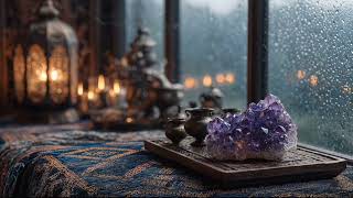 🌧️ Sounds of the Metal Temple in the Rain | Amethyst Meditation 🍃 Music for Deep Relaxation