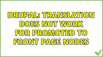 Drupal: Translation does not work for promoted to front page nodes