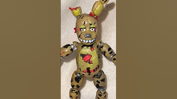 FNAF GOLDEN FREDDY unboxing Funko Re-release FOXY figure & SPRINGTRAP! STOP MOTION #fnaf #stopmotion