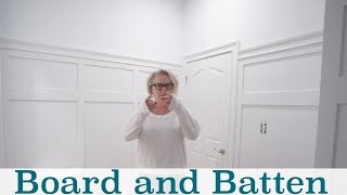 Installing Board and Batten Wainscot @Sawdustgirl