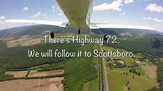 Flying to Scottsboro & Guntersville    Piper Tomahawk (N23800)
