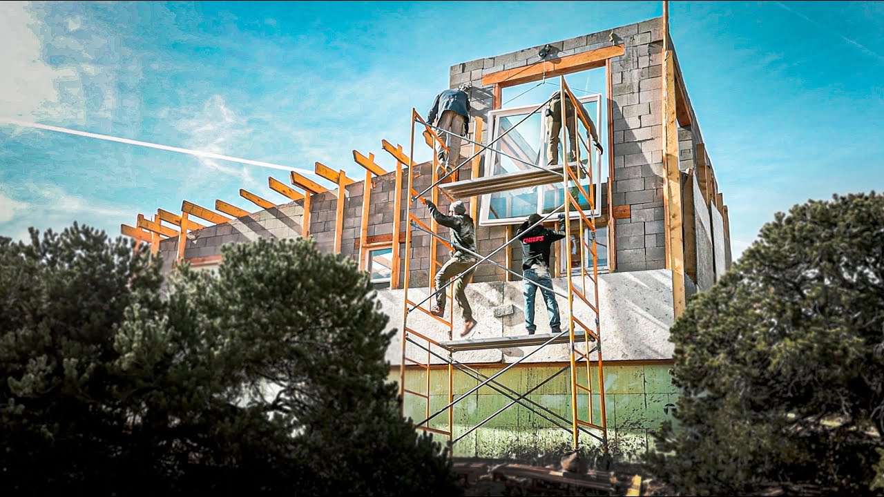 EPIC Bedroom Views | OFF-GRID CONCRETE HOME & Recycled Insulation ...