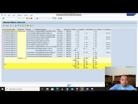 Tutorial Material Where Used List SAP PM