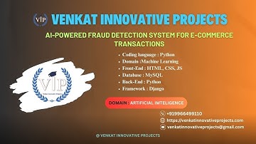 AI Powered Fraud Detection System for E Commerce Transactions || VIP || IEEE || HYD #education #ai