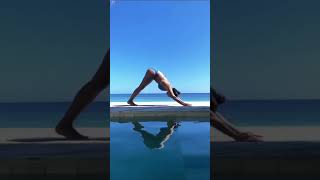 Sophie Chaudhary Bikini Yoga From Maldives