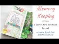 MEMORY KEEPING LAYOUT | TRAVELER’S NOTEBOOK | COCOA DAISY BACKYARD BLOOMS KIT