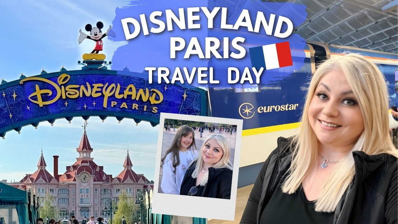 DISNEYLAND PARIS TRAVEL DAY 🇫🇷 Eurostar & Disney merch at Disney Village ✨ vlog 1