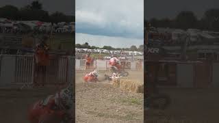 Nasty 2 Stroke Motocross Crash! #shorts  #dirtbike #crash