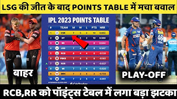 IPL 2023 Today Points Table | LSG vs SRH After Match Points Table | Ipl 2023 Points Table