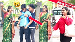 Boobs Pressingprank On Girls Part -2 Amazing Reactions Saurabh Singh