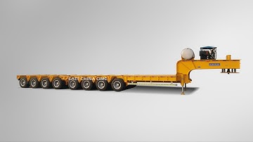 Heavy Duty Modular Trailer|Multi Axles 200t Hydraulic Steering Lifting Axle Trailer