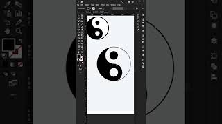 Yin Yang logo design | illustrator tips | @saykatitacademys #shorts #shortvideo