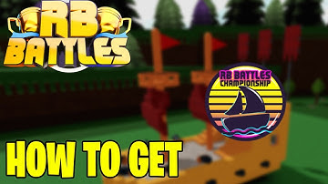 How to get the RB BATTLES BADGE in BUILD A BOAT FOR TREASURE! | Roblox RB Battles